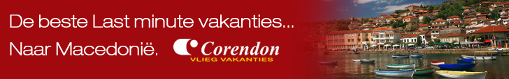 Aanbieding van lastminute vakantie naar Macedonie